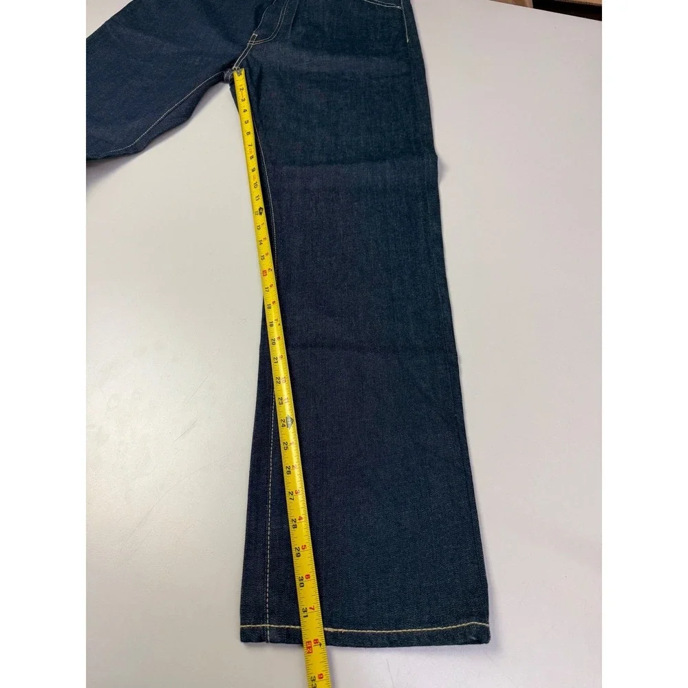 Levis 513 Slim Straight Jeans Mens 38x32 Dark Indigo Blue Denim Pants 06990-110